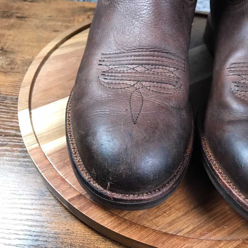 Twisted X Western Boots Mens 10.5D Dark Brown Leather Cowboy Rodeo *FLAW* - Picture 7 of 16